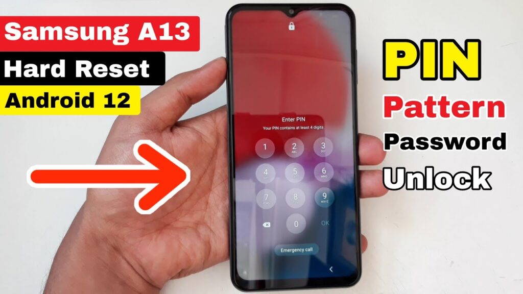 unlock samsung a13 without password