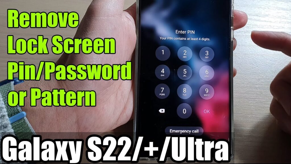 unlock samsung galaxy s22 password
